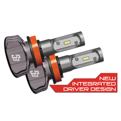 Universal H13 S3 LED Headlight Bulb Conversion Kit 6000K - View 3 | Dirty Garage