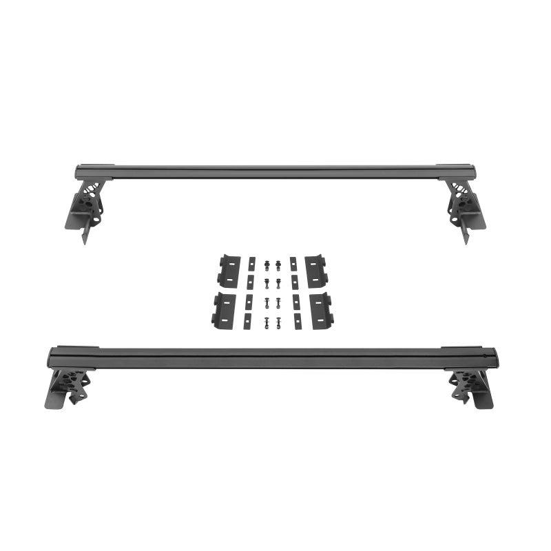Go Rhino 15-22 Ford F-150 / 19-22 RAM 1500 / 07-21 Toyota Tundra XRS Cross Bars Kit - Tex. Blk | Dirty Garage