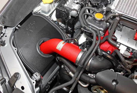 2015 WRX-STI 2.5L H4 Red Typhoon Short Ram Intake - View 4 | Dirty Garage