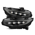 2016-2021 Civic Nova-Series LED Projector Alpha-Black Headlights Active Light Sequential Signal Switchback DRL | Dirty Garage