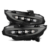 2016-2021 Civic Nova-Series LED Projector Alpha-Black Headlights Active Light Sequential Signal Switchback DRL | Dirty Garage