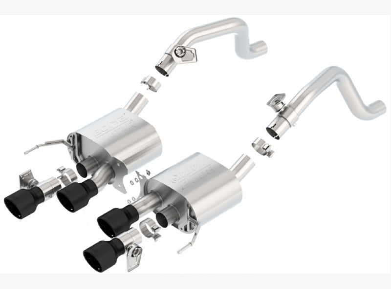 Borla 14-18 C7 Corvette Stingray Axle-Back ATAK Exhaust 2.75in To Muffler Dual 2.75in Out 4.25in Tip - View 2 | Dirty Garage