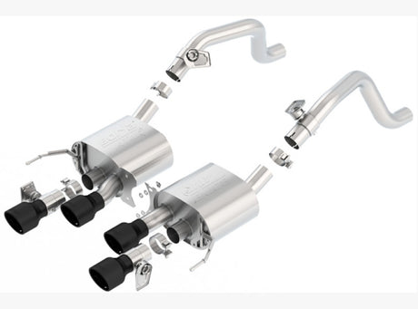 Borla 14-18 C7 Corvette Stingray Axle-Back ATAK Exhaust 2.75in To Muffler Dual 2.75in Out 4.25in Tip - View 2 | Dirty Garage
