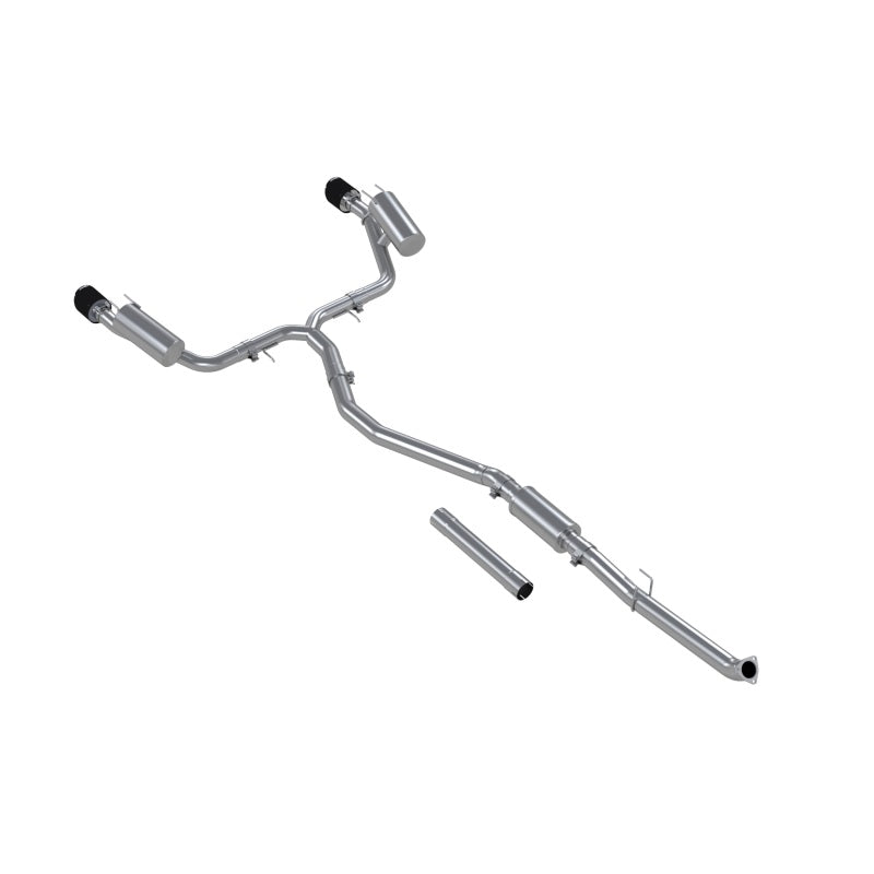 2022-2024 Civic SI 1.5L T304 SS 3" Cat Back Exhaust 2.5" Dual Split Rear w CF Tips | Dirty Garage