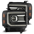 2014-2018 GM HD Luxx-Series LED Projector Black Headlights Active Light Sequential Signal DRL | Dirty Garage