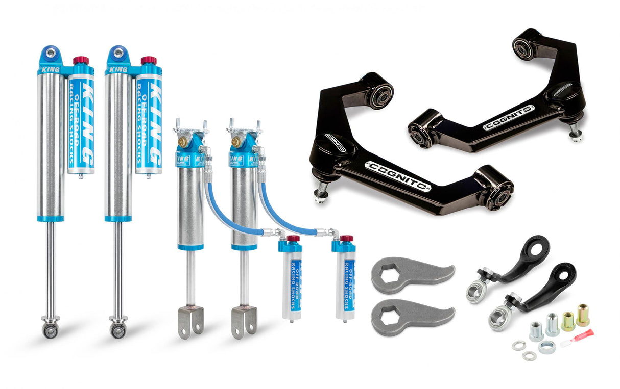 2020-2022 GM HD 3-Inch Elite Leveling Kit with King 2.5 Reservoir Shocks
