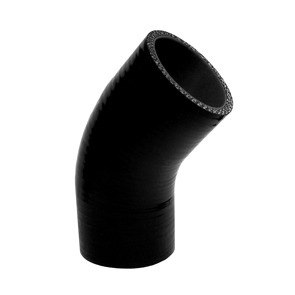 Universal 1.875 Inch ID Silicone 45 degree Elbow - View 3 | Dirty Garage