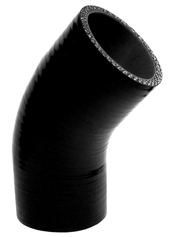 Universal 2.25 Inch 45 Deg 6MM 5-Ply Silicone Elbow | Dirty Garage