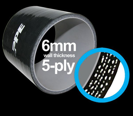 Universal 2.25 Inch 90 Deg 6MM 5-Ply Silicone Elbow - View 2 | Dirty Garage