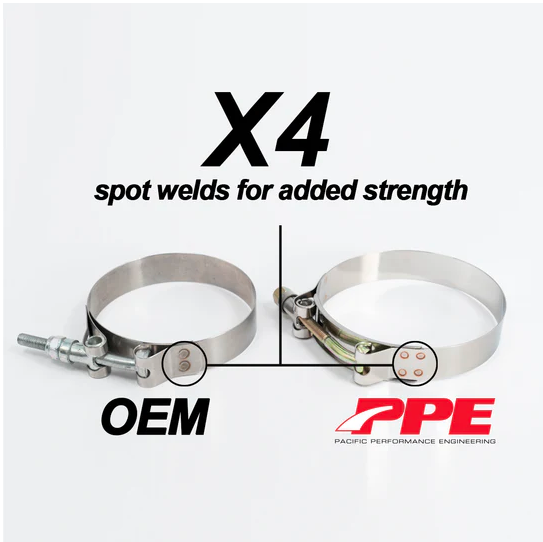 Universal 3.50 Inch T-Bolt Clamp Range 92-84MM - View 2 | Dirty Garage