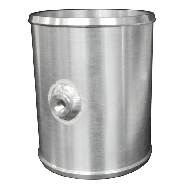 Universal Billet Aluminum Coupler 1/8 Inch Npt 4 Inch OD X 5.0 Inch Long | Dirty Garage