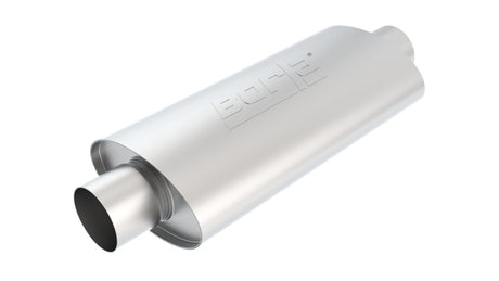 Borla XR-1 Racing Sportsman 3 inch Outlet / 3 inch Inlet Oval Muffler - View 2 | Dirty Garage