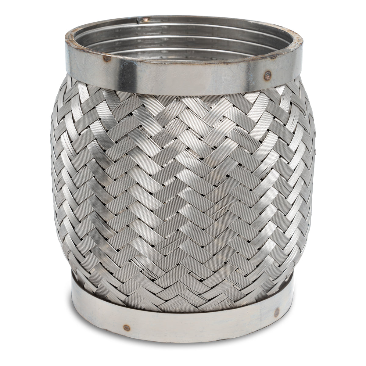 Universal Exhaust Bellows 4 Inch x 5 Inch L Interlocking - View 2 | Dirty Garage