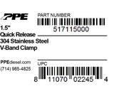 Universal 1.5 Inch V Band Clamp Quick Release - View 3 | Dirty Garage