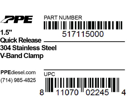 Universal 1.5 Inch V Band Clamp Quick Release - View 3 | Dirty Garage