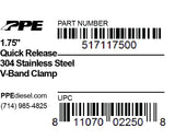 Universal 1.75 Inch V Band Clamp Stainless Steel Quick Release - View 3 | Dirty Garage