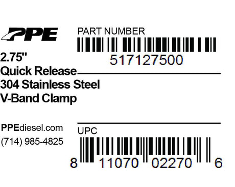Universal 2.75 Inch V Band Clamp Quick Release - View 3 | Dirty Garage