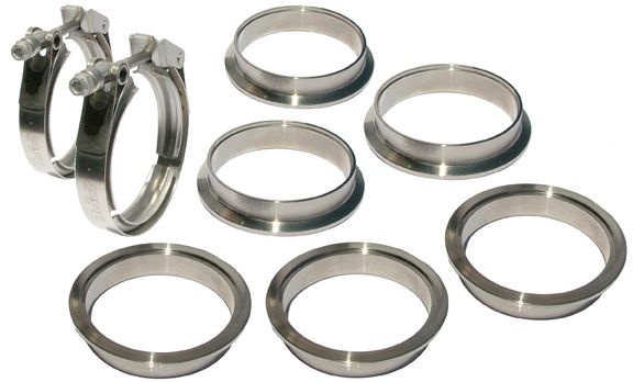 Universal 4.0 Inch V Band 8 Piece Set 2C 3M 3F QR | Dirty Garage