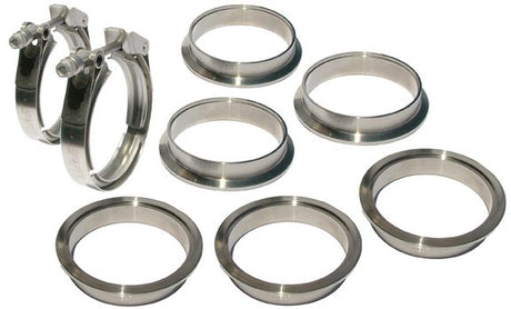 Universal 4.0 Inch V Band 8 Piece Set 2C 3M 3F QR | Dirty Garage