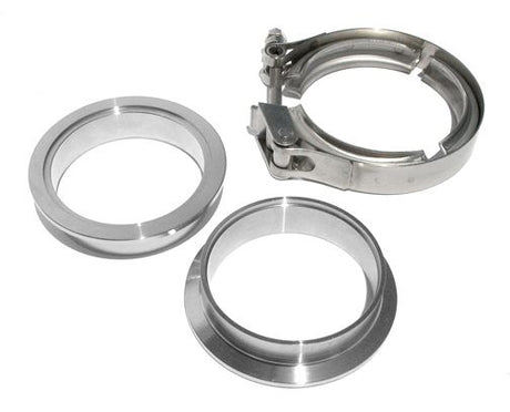 Universal 2.75 Inch QR Aluminum V-Band 3 Pc Set 1C 1M 1F | Dirty Garage