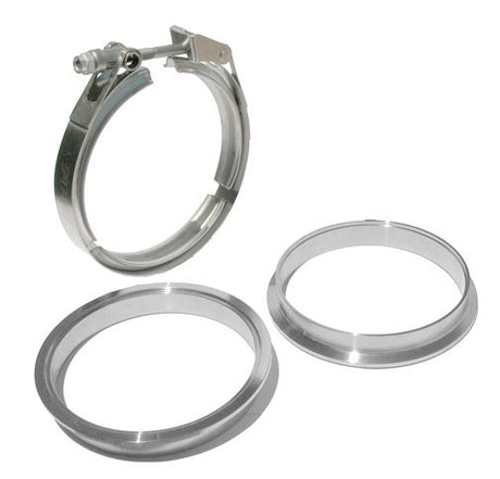 Universal 5.0 Inch QR Aluminum V-Band 3 Piece Set 1C 1M 1F | Dirty Garage