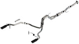Borla F-150 2021 5.0L 2dr RC SB (122.8 WB) XL/XLT 3/2.25 SRE Cat-Back ATAK Black Chrome Tips - View 3 | Dirty Garage