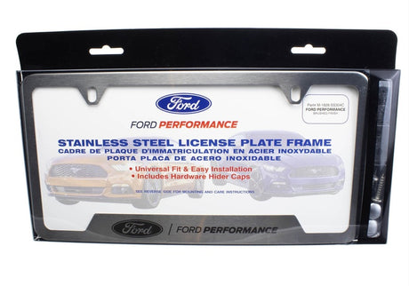 Universal Stainless Steel Ford Performance License Plate Frame - View 7 | Dirty Garage