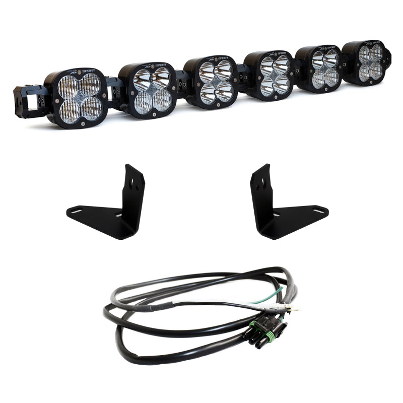 2021-2026 Bronco 6 XL Linkable Light Bar Kit Steel Bumper Mount w/ Upfitter | Dirty Garage