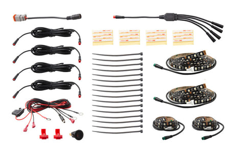 Universal RGB+W Multicolor Underglow LED Kit - View 5 | Dirty Garage