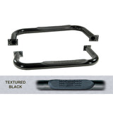 Rugged Ridge 3in Round Tube Side Steps Black 76-86 Jeep CJ7 | Dirty Garage