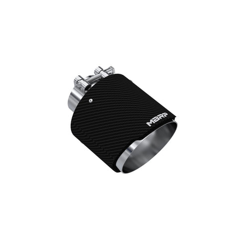 Universal Carbon Fiber Tip 2.5" ID 5 OD 6.5 Length Angle Cut Dual Wall - View 2 | Dirty Garage
