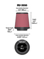 Universal Rubber Filter 3 1/2 inch FLG/4 5/8 inch Base/3-1/2 inch Top/5 1/2 inch Height | Dirty Garage