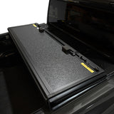 Westin 24-26 Toyota Tacoma 2WD/4WD 5ft. Bed Hard Tri-Fold Tonneau Cover - Black - View 5 | Dirty Garage