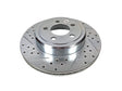 2005-2016 Mopar Rear Brake Rotor Slotted Drilled Zinc Plated | Dirty Garage