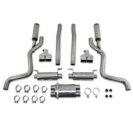 2008-2011 Dodge Challenger SRT8 6.1L Hemi T304 Cat Back Dual Split Rear - View 4 | Dirty Garage