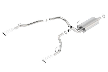 Borla Cat-Back Touring 09-15 Ram 1500 5.7L EC SB Truck Single Spilt Rear Exit Through Bumper - View 3 | Dirty Garage