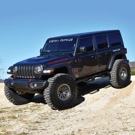 Westin 18-22 Jeep Wrangler JL Unlimited Outlaw Nerf Step Bars - Textured Black - View 4 | Dirty Garage