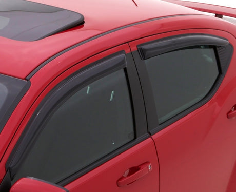 2019-2022 Mazda 3 Hatchback Ventvisor Outside Mount Window Deflectors Smoke 4-Piece - View 3 | Dirty Garage