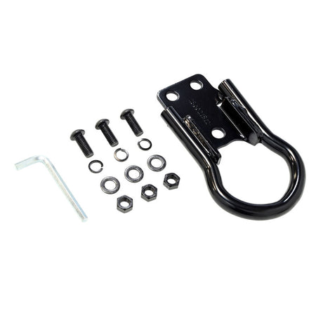 Universal Black Tow Hook - View 2 | Dirty Garage