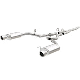 2015-2023 Mustang 2.5in Cat Back Street Dual Split Polished 4.5in Tips | Dirty Garage