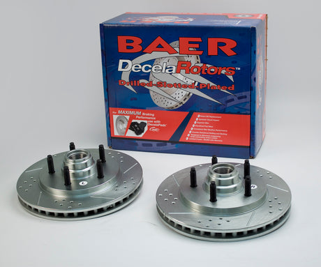2000-2003 Ford Front Slotted Drilled Zinc Plated Brake Rotor | Dirty Garage