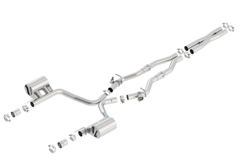 Borla 16-17 Dodge Challenger R/T 5.7L MT/AT ATAK Catback Exhaust (w/MDS Valves ONLY) - View 2 | Dirty Garage