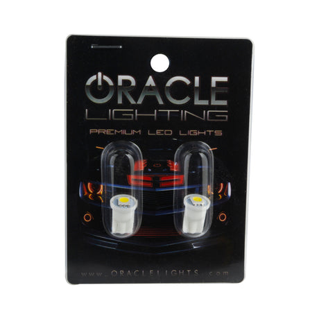 Universal T10 1 LED 3-Chip SMD Bulbs Pair Cool White - View 3 | Dirty Garage