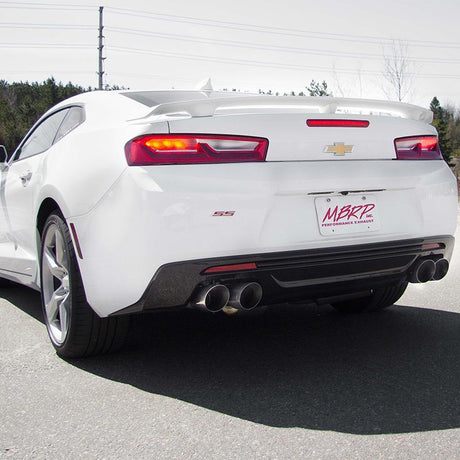 2016-2024 GM Camaro SS 6.2L 3" Dual Cat-Back Quad Tip Exhaust Street Version with SS T409 Tips - View 3 | Dirty Garage