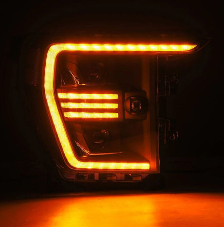 2021-2023 F-150 Pro-Series Projector Black Headlights Active Light Sequential Signal - View 3 | Dirty Garage