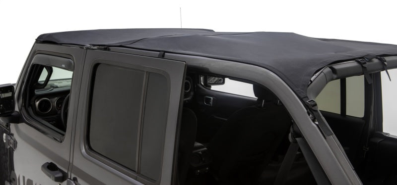 Rugged Ridge 18-22 Jeep Wrangler JL Unlimited (4-Door) Voyager Savannah Brief Top - Black - View 2 | Dirty Garage
