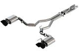 Borla 2020 Ford GT500 5.2L AT 3in ATAK CatBack Exhaust w/ Black Chrome Tips | Dirty Garage