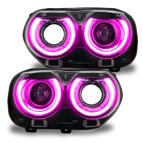 2015-2021 Challenger RGB+W Headlight DRL Upgrade Kit ColorSHIFT+W - View 6 | Dirty Garage