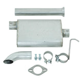 2000-2006 Wrangler 2.5L 4.0L Cat Back Single Off-Road Turn Down Alum Ex | Dirty Garage