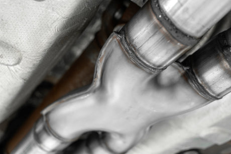 2015-2019 Mustang GT 2.5" Resonator Delete X-Pipe - View 6 | Dirty Garage